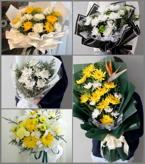 山东莱芜莱城区雪野镇雪野村白事花束代送